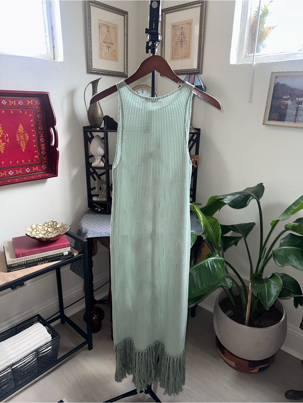 Zara Mint Green Knit Sleeveless Dress - Picture 7 of 7
